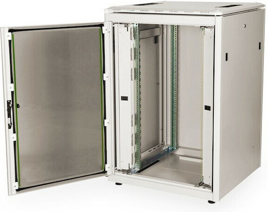Digitus Unique Επιδαπέδια Καμπίνα Rack 22U 80x80x116.4cm Λευκό DN-19 22U-8/8-1