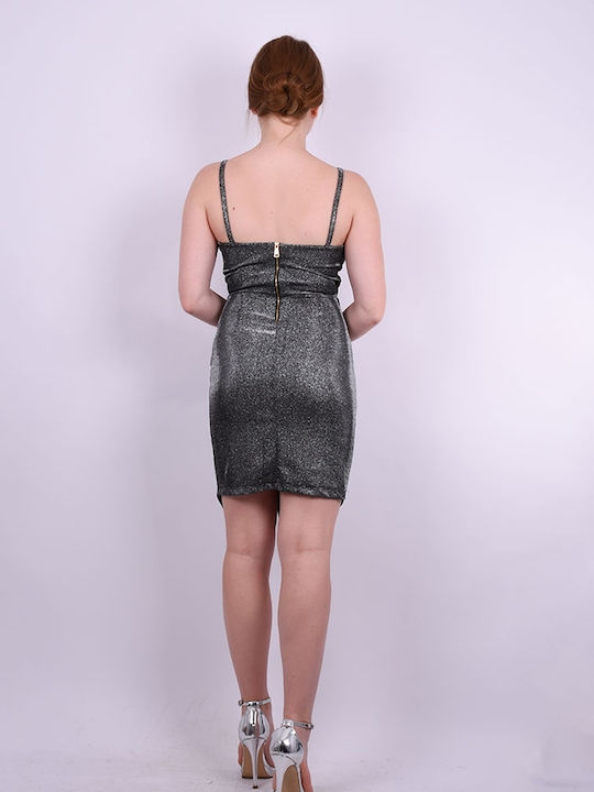 Abigail Dress mini lurex Grey