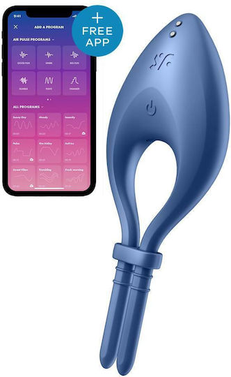 Satisfyer Bullseye Вибриращ Пръстен Петел Blue