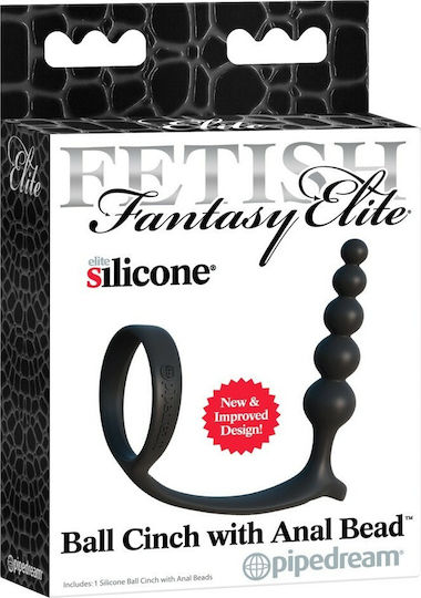 Pipedream Fetish Fantasy Elite Ball Cinch with Anal Bead Black