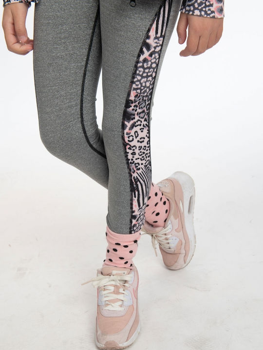 Kids Legging Sports Long Gray