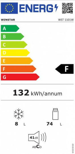 Winstar Mini Bar 82lt Υ83.8xΠ48xΒ56εκ. Λευκό WST1101W