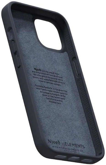Njord Leather Back Cover Δερμάτινο 2mm Μαύρο (iPhone 14)