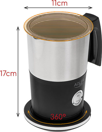 Adler Device for Hot & Cold Milk Froth with Non-Stick Coating 300ml