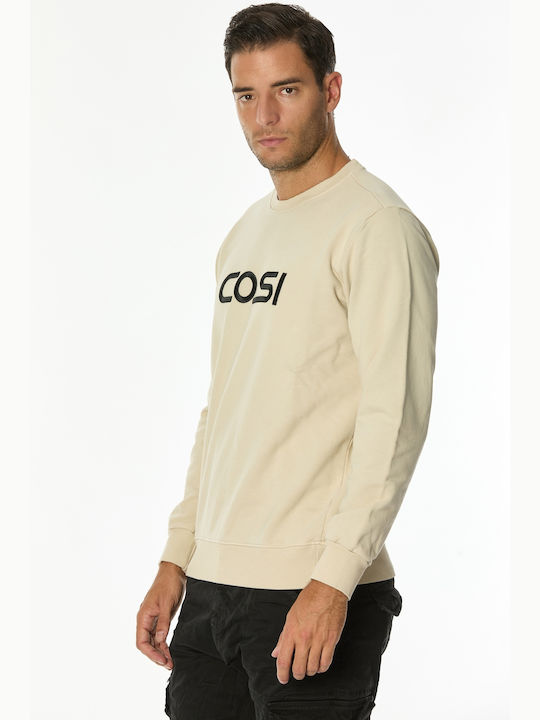 Cosi Jeans Herren Sweatshirt mit Kapuze Beige