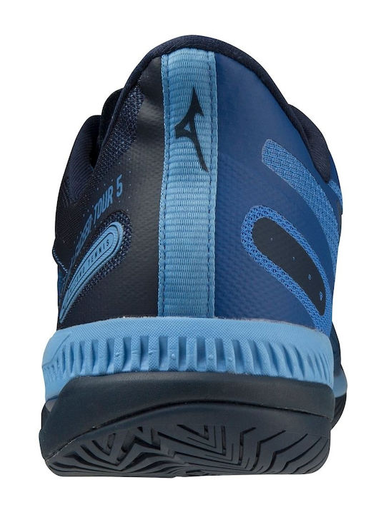 Mizuno Wave Exceed Tour 5 AC Men's Tennis Shoes for Hard Courts Blue