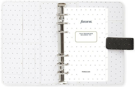 Filofax Weekly Organizer Moonlight Black Leather 15.3x18.7cm