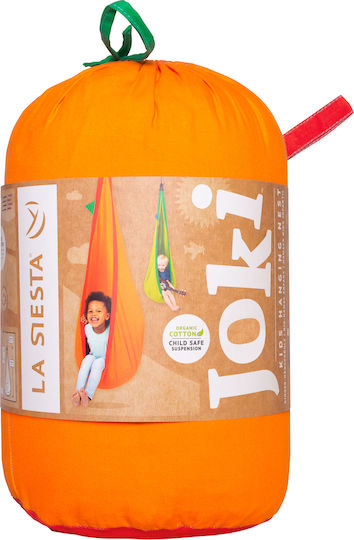 La Siesta Nest Hanging Fabric Swing for 3+ Years Orange