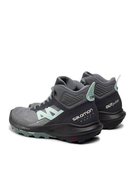 Salomon Outpulse Mid GTX Women's Hiking Waterproof Boots With Gore-Tex Membrane Ebony / Quiet Shade