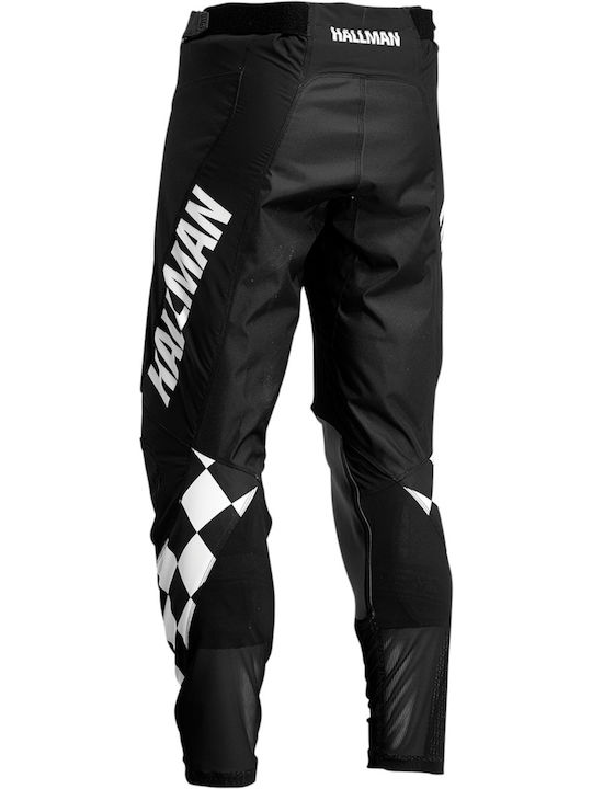 Thor Mx Hallman Differ Cheq Vară Bărbați Pantaloni Motocross White/Black