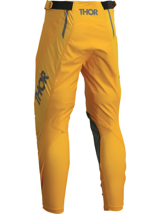 Thor Pulse Mono Καλοκαιρινό Ανδρικό Παντελόνι Motocross Grey/Yellow