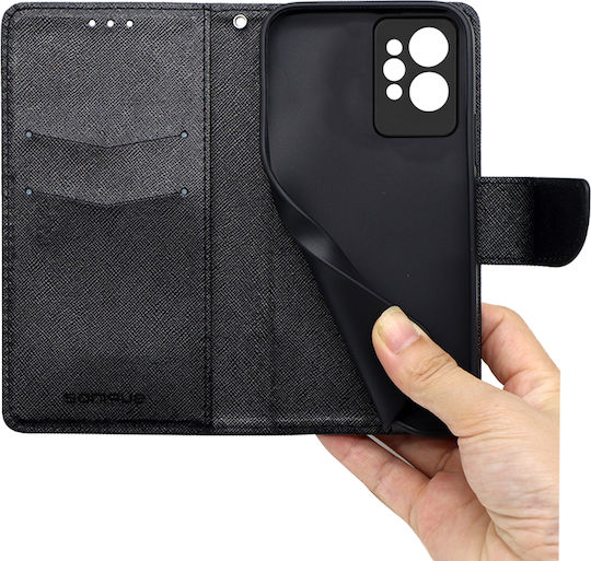 Sonique Trend Wallet Δερματίνης Μαύρο (Realme GT2 Pro)