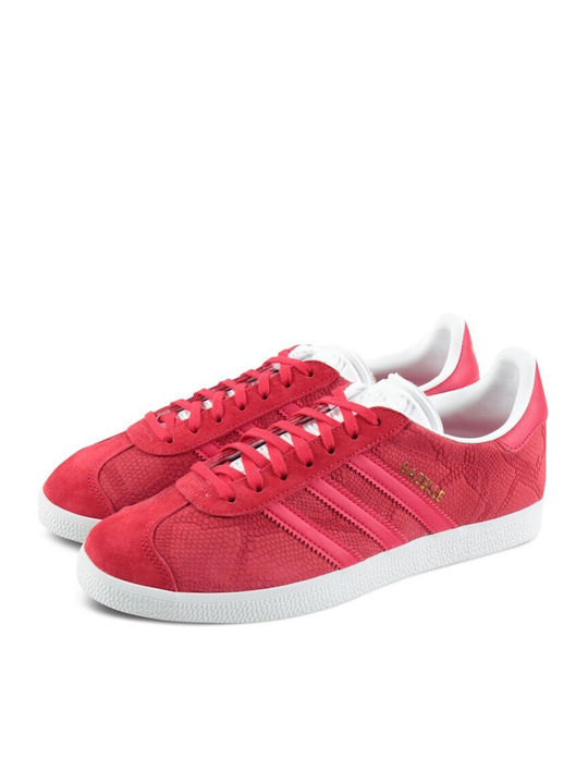 Adidas Gazelle Wohnung Sneakers Bold Red / Cloud White