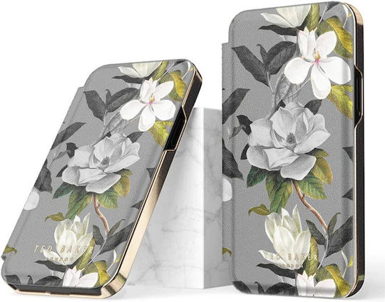Ted Baker Book Δερματίνης Floral Grey (iPhone 14 Plus)