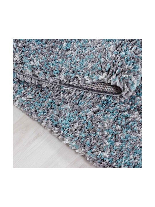 Lanudo 4500A Σετ Shaggy Χαλιά Κρεβατοκάμαρας Blue 3τμχ