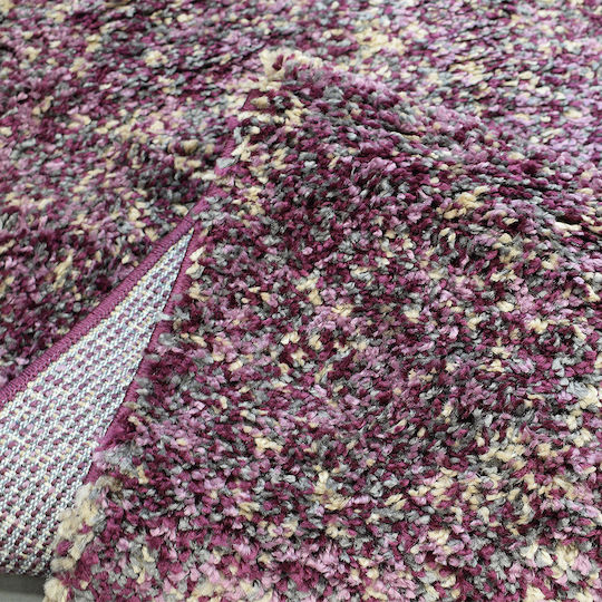 Lanudo 4500A Shaggy Bedroom Rugs Set Lila 3pcs