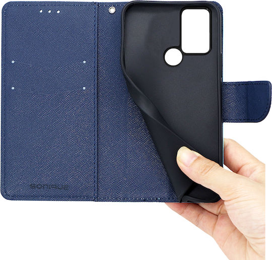 Sonique Trend Wallet Synthetic Leather Ciel / Dark Blue (TCL 306 / 305 / 30 SE / 30E)