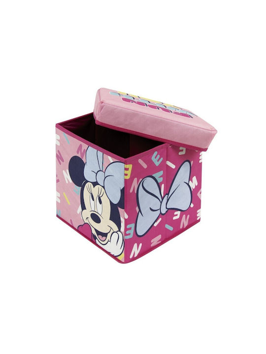 Arditex Children's Stool with Storage Space made of Fabric Fuchsia 30x30x30cm 1pcs