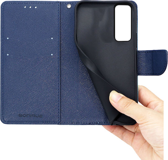 Sonique Trend Buchen Sie Synthetisches Leder Red / Dark Blue (TCL 30 / 30+ / 30 5G)