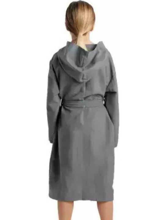 Arena Zeal Plus Jr 005309-100 Kids Swimming Bathrobe Gray