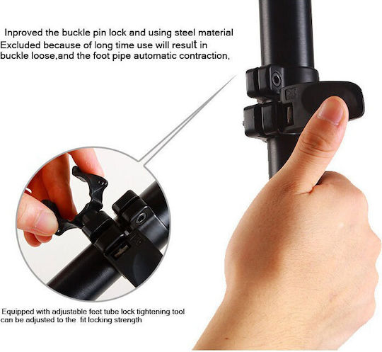 Photography & Video Monopod Made of Aluminum with Tripod Base with Hydraulic Head and 5kg Maximum Load