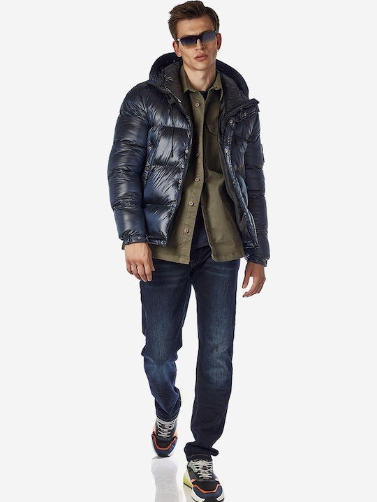 Winter Jacket Puffer Navy Blue