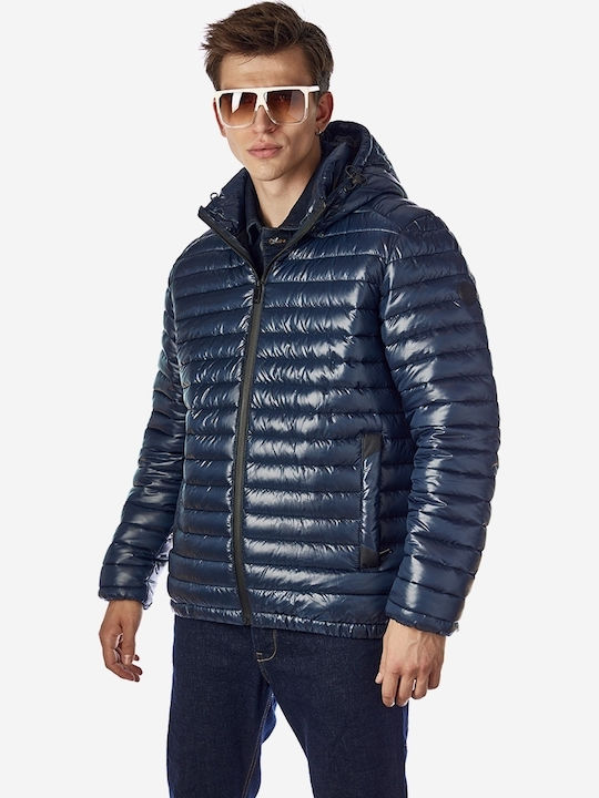 Winter Jacke Puffer Marineblau