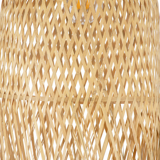 GloboStar Manila Ceiling Light Beige Boho Bell with E27 Socket 25x25x60cm
