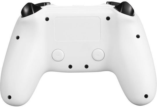 Deltaco GAM-139-W Ασύρματο Gamepad για PS4 Λευκό