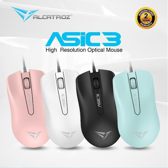 Alcatroz Asic 3 Ενσύρματο Ποντίκι Mint