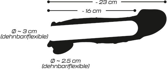You2Toys Crystal Skin Penishulle Προέκταση Πέους Διάφανη 23cm