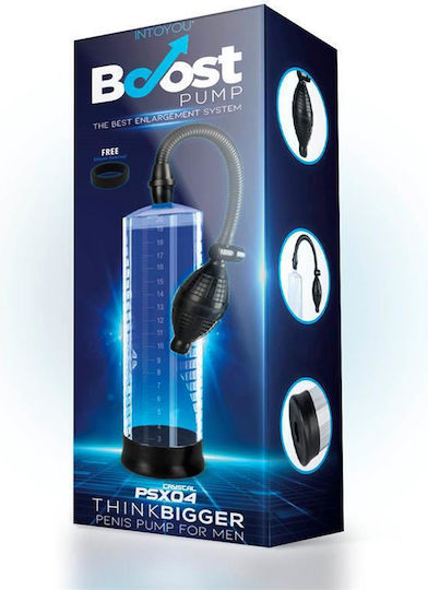 IntoYou Boost Pumps Manual Penis Pump PSX04 Τρόμπα Πέους Διάφανη