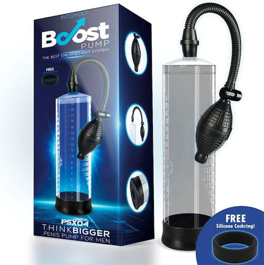 IntoYou Boost Pumps Manual Penis Pump PSX04 Τρόμπα Πέους Διάφανη
