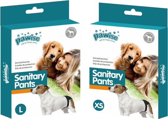 Pawise Sanitary Pants Βρακάκι Σκύλου Περιόδου Large 1τμχ