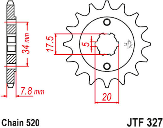 JT Sprockets Front Sprocket 13 Teeth for Honda CRF 150 / XR
