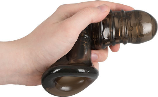 You2Toys Rebel Dick & Ball Sleeve Προέκταση Πέους Μαύρη 18cm