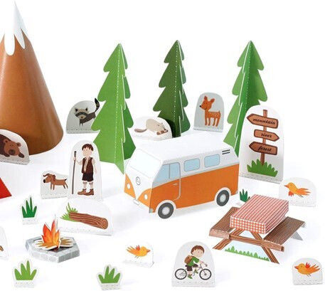 Pukaca Παιχνίδι Κατασκευών Χάρτινο Camping για Παιδιά 6+ Ετών