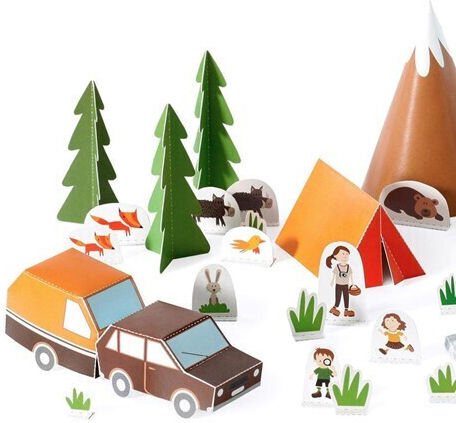 Pukaca Παιχνίδι Κατασκευών Χάρτινο Camping για Παιδιά 6+ Ετών
