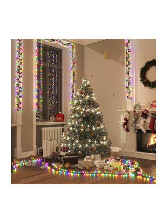 Cluster Christmas LED Light Multicolour 8m vidaXL