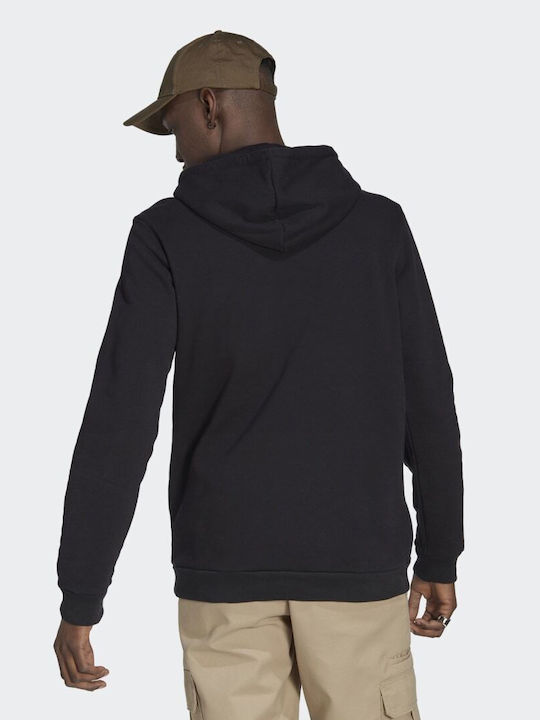 Adidas Reclaim Men's Sweatshirt with Hood and Pockets Black