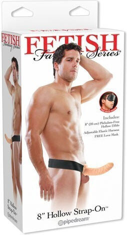 Pipedream Fetish Fantasy Series Hollow Strap-On Harness with Dildo 20.3cm in skin color