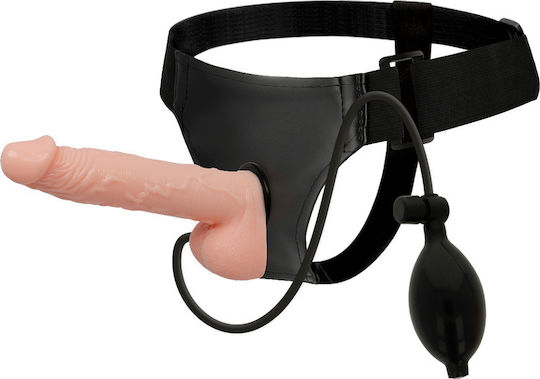 Harness Attraction Peter Inflatable Harness με Dildo 18cm στο χρώμα του δέρματος