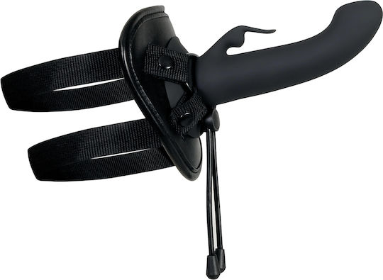 Evolved Novelties Heavenly Harness με Dildo 8.4cm και Δόνηση σε Μαύρο Χρώμα