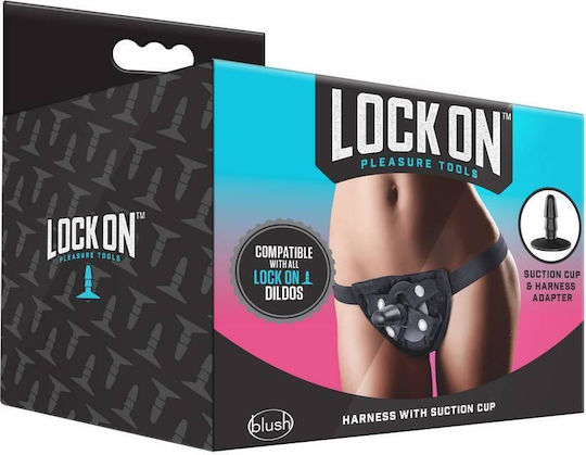 Blush Lock On Harness with Suction Cup Harness σε Μαύρο Χρώμα