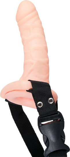 You2Toys Easy Rider Vibrating Strap-On Harness με Dildo 16.5cm και Δόνηση στο χρώμα του δέρματος