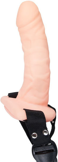 You2Toys Easy Rider Vibrating Strap-On Harness με Dildo 16.5cm και Δόνηση στο χρώμα του δέρματος
