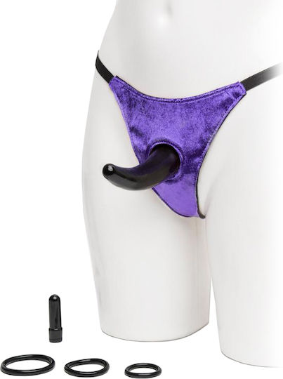 Pipedream Fetish Fantasy Series Vibrating Strap-On For Him Harness with Dildo 13cm and Vibration in Black Color