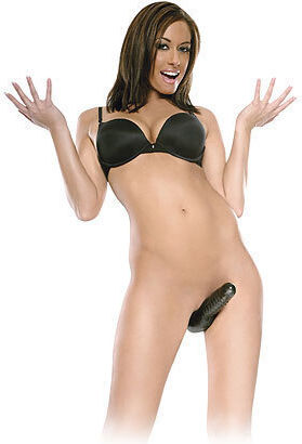 Pipedream Fetish Fantasy Series Strapless Strap-On Strapless Strap On με Τριπλό Dildo 18cm σε Μαύρο Χρώμα