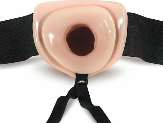 Blush Dr. Skin - 7 Inch Hollow Strap On Harness με Dildo 17cm στο χρώμα του δέρματος