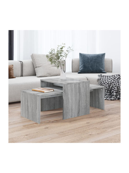 Rectangular Coffee Table Wooden Grey Sonoma L100xW48xH40cm.